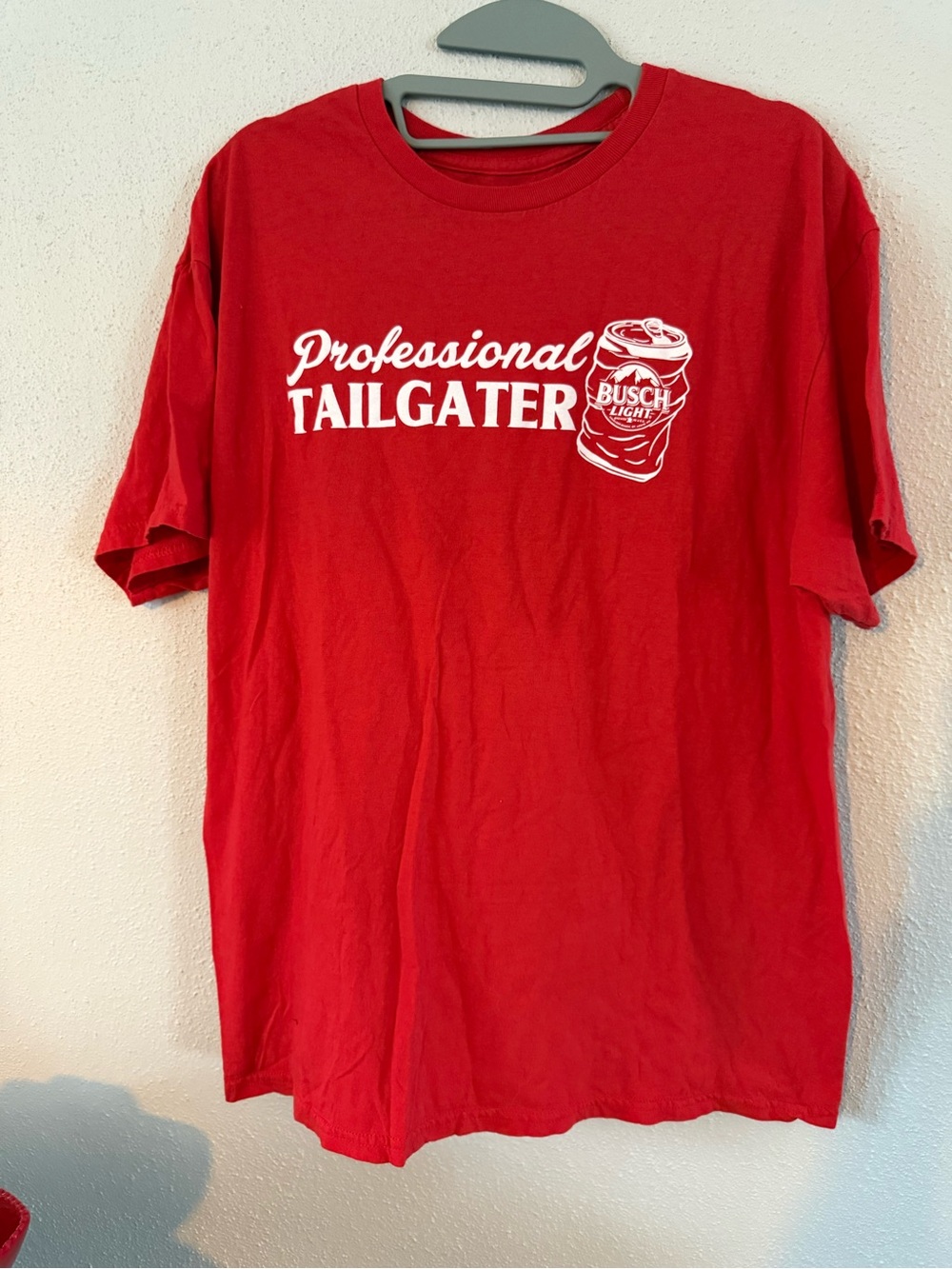 "Professional Tailgater" Red Short Sleeve Tee